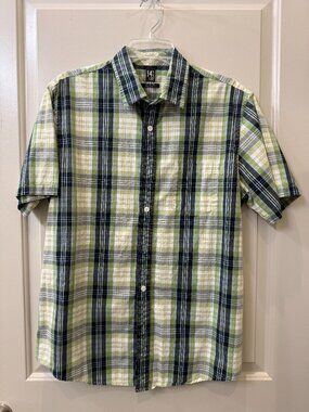 14th & Union Mens Large Plaid Button Down Shirt